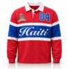 2026 Haiti Pride Flag Rugby Polo Shirt