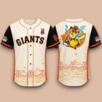 2026 SF Giants Pokemon Worlds Night Pikachu Jersey