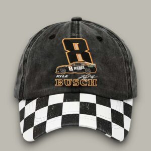 Kyle Busch 8 Checkered Racing Hat