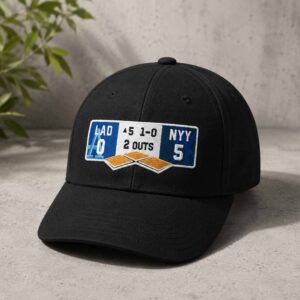 2026 LA Dodgers vs NY Yankees Scoreboard Hat