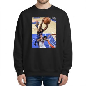Mitchell Robinson Dunking on Joel Embiid Sweatshirt