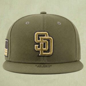 Armed Forces Day 2026 Padres Military Green Hat 1