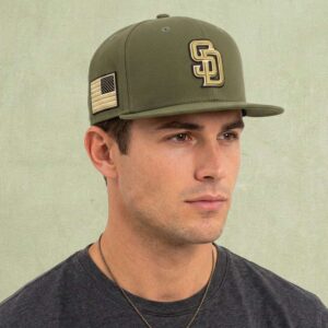 Armed Forces Day 2026 Padres Military Green Hat 2