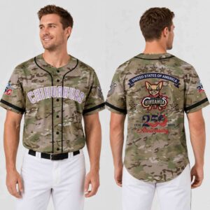 El Paso Chihuahuas Military Appreciation Night 2026 Camo Jersey 1