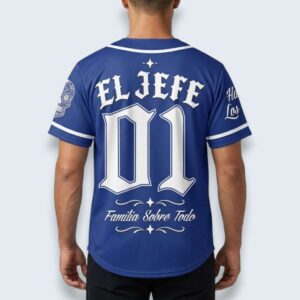 El Jefe Familia Sobre Todo Baseball Jersey 1