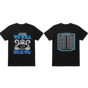 Detroit Lions Queen We Will Rock You 2026 T Shirt 2