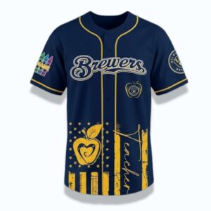 2026 Brewers Teacher Appreciation Baseball Jersey 1