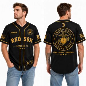 2026 Boston Red Sox USMC Tribute Jersey 1