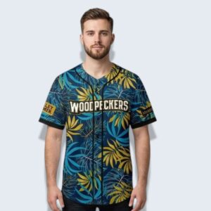 2026 Fayetteville Woodpeckers Margaritaville Night Jersey 1