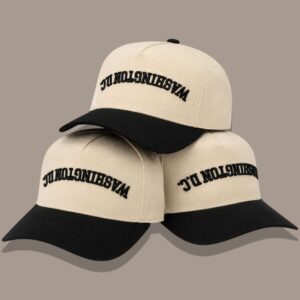 Washington DC Upside Down Cream Hat 1
