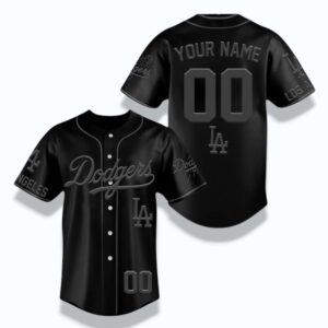 2026 LA Dodgers Blackout Back To The Basics Jersey