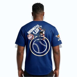 2026 LA Dodgers x One Piece Night Monkey D Luffy Jersey 2