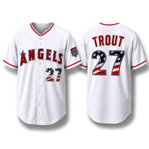 Angels USA 250th Anniversary On July 4th Jersey 2