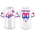 2026 Cubs Pride Month Love All Ways Personalization Jersey