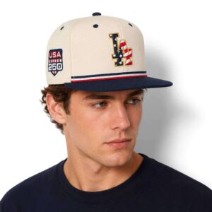 2026 LA Dodgers USA 250th Anniversary Fourth Of July Snapback Hat 2