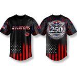 Aviators 250 Years USA Anniversary 1776 2026 Baseball Jersey
