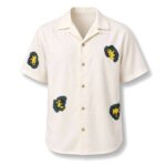 David Tennant Ecru Flower Hawaiian Shirt