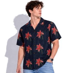 2026 Travis Kelce Floral Hawaiian Shirt At The Eighty Six NYC 1