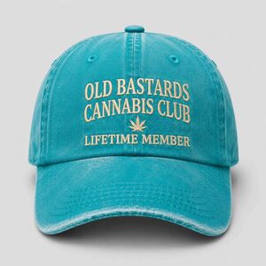 Old Bastards Cannabis Club Lifetime Member Embroidery Hat 2