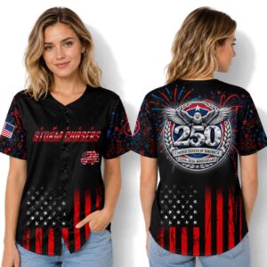 Storm Chasers 250 Years USA Anniversary 1776 2026 Baseball Jersey