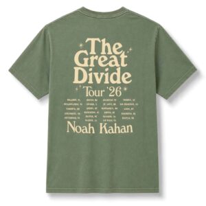 2026 Noah Kahan The Great Divide Tour Orbiter Howling Pup Tour Shirt