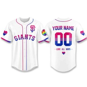 2026 SF Giants Pride LGBT Pride Month In June Jersey