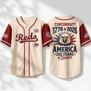 Reds 1776 2026 America 250 Years Of Freedom Jersey 2