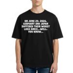 On June 29 2026 Germany And Japan Suffered Their Worst Loss Since Wel You Know Shirt