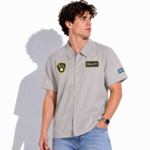 2026 Brewers American Family Field's 25th Anniversary Bowling Shirt Giveaway 1