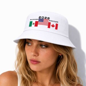 Summer 2026 Soccer Mexico USA And Canada World Cup Bucket Hat