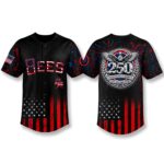 SL Bees 250 Years USA Anniversary 1776 2026 Baseball Jersey