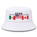 Summer 2026 Soccer Mexico USA And Canada World Cup Bucket Hat