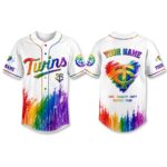 Twins Love Equality Unity Respect Pride Baseball Jersey