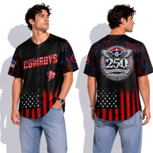 SL Space Cowboys 250 Years USA Anniversary 1776 2026 Baseball Jersey