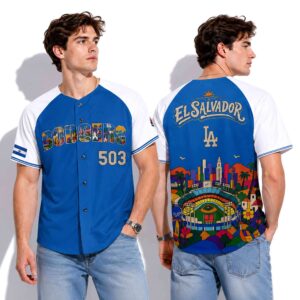 2026 LA Dodgers Salvadoran Heritage Night Jersey Giveaway 1