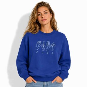 2026 Cubs Deaf Inclusive Crewneck Sweatshirt Giveaway 1