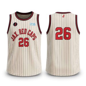 2026 Jumbo Shrimp Red Caps Basketball Jersey Giveaway 2