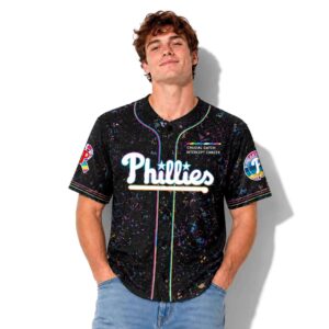 Phillies Crucial Catch Intercept Cancer Jersey 1