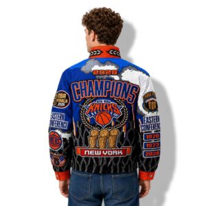 2026 Karl Anthony Towns NY Knicks Champions Finals Parade Jacket 2