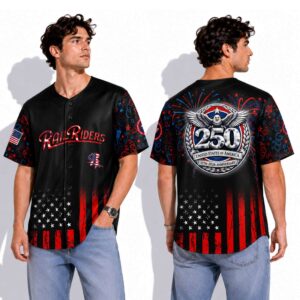 RailRiders 250 Years USA Anniversary 1776 2026 Baseball Jersey 2