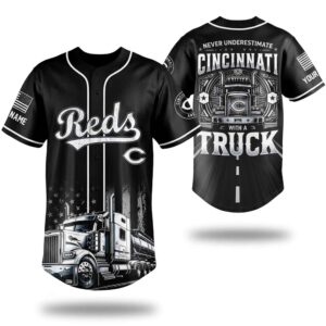 25026 Reds x Truck Driver Baseball Jersey 2