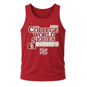 2026 Oklahoma Baseball College World Series Champions Tank Top