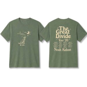 2026 Noah Kahan The Great Divide Tour Orbiter Howling Pup Tour Shirt 2