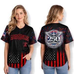 Mud Hens 250 Years USA Anniversary 1776 2026 Baseball Jersey 1