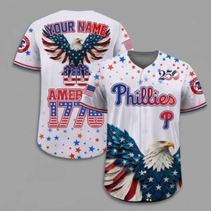 Phillies 250th Anniversary America 1776 2026 Personalization Jersey 1