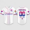2026 NY Yankees Pride Month Love All Ways Personalization Jersey