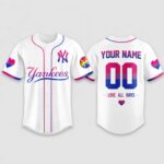 2026 NY Yankees Pride Month Love All Ways Personalization Jersey