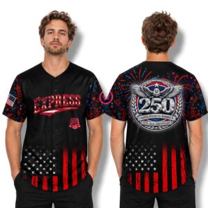 RR Express 250 Years USA Anniversary 1776 2026 Baseball Jersey 3