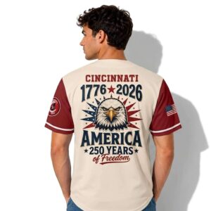 Reds 1776 2026 America 250 Years Of Freedom Jersey 1
