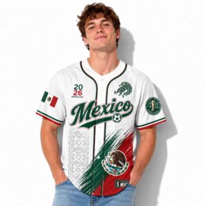 2026 Mexico World Cup Baseball Jersey 1